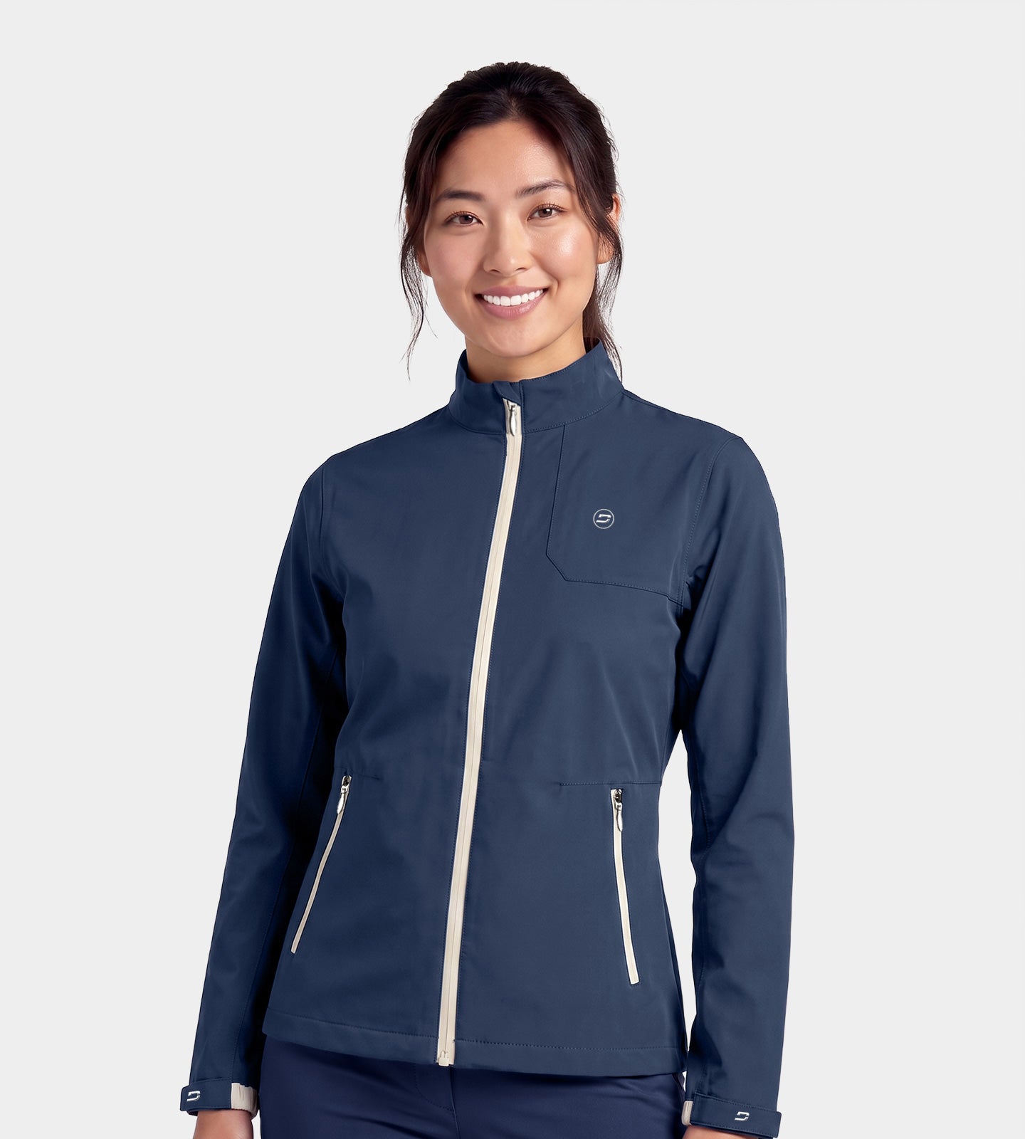 LADIES-VENUS-RAIN-JACKET-NAVY-FRONT
